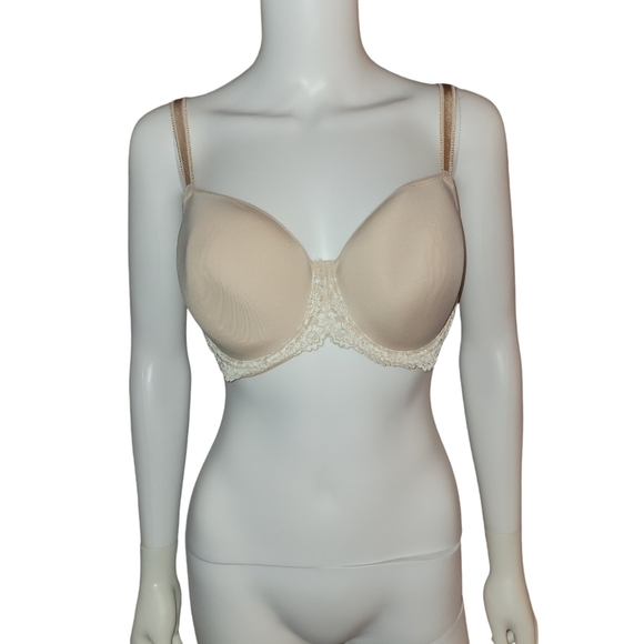 Wacoal Lace Bra Underwire 38D Cream White